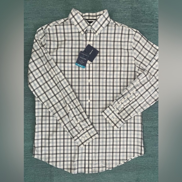 Croft & Barrow Stretch True Comfort Woven Shirt Machine Wash UltraSoft Size Med - Picture 1 of 10